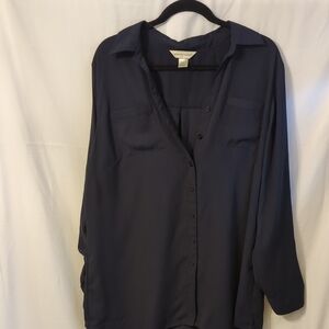 Christopher & Banks Deep Navy Blouse